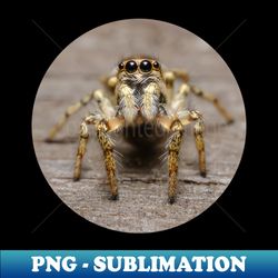 zebra jumping spider macro photograph - png transparent digital download file for sublimation - fashionable and fearless