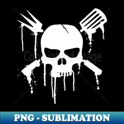 bbq skull - instant png sublimation download - perfect for creative projects