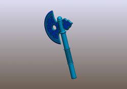 sub-zero axe stl file - mortal kombat cosplay