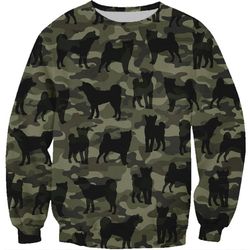 Akita Inu Camo Sweater For Men Women