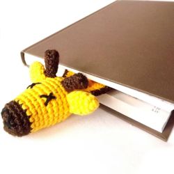 bookmark giraffe crochet pattern, digital file pdf, digital pattern pdf