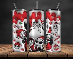 christmas 20oz tumbler wrap png, christmas 3d inflated puffy tumbler wrap png, grinchmas 20oz png 06