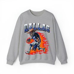 dallas football sweatshirt | dallas graphic bootleg sweatshirt| dallas crewneck | dallas fans