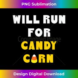 candy corn lover running gift funny autumn run saying runner tank top - sleek sublimation png download - infuse everyday with a celebratory spirit