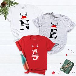 letter christmas shirt, christmas gifts shirt, christmas shirt, holiday shirt, matching shirt, personalized shirt, match