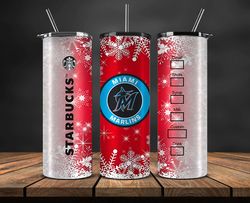 miami marlins png,christmas mlb tumbler png , mlb christmas tumbler wrap 55