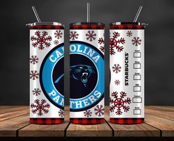 carolina panthers christmas tumbler png, nfl merry christmas png, nfl, nfl football png 05