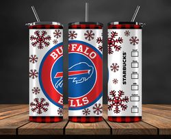 buffalo bills christmas tumbler png, nfl merry christmas png, nfl, nfl football png 04