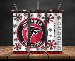 atlanta falcons christmas tumbler png, nfl merry christmas png, nfl, nfl football png 02