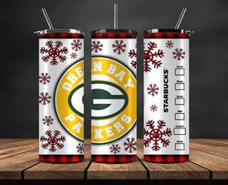 green bay packers christmas tumbler png, nfl merry christmas png, nfl, nfl football png 12