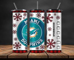 miami dolphins christmas tumbler png, nfl merry christmas png, nfl, nfl football png 20