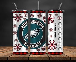 philadelphia eagles christmas tumbler png, nfl merry christmas png, nfl, nfl football png 27