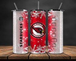 arizona cardinals christmas tumbler png, nfl merry christmas png, nfl, nfl football png 33