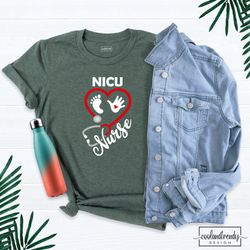 nicu christmas shirt, nicu nurse shirt, christmas nurse tee, cute nurse shirt, nurse christmas tee, baby nurse shirt, fa