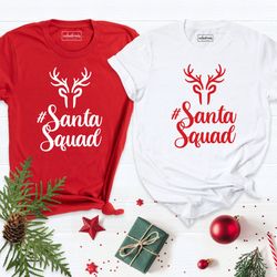 santa squad shirt, christmas shirt, santa crew shirt, matching christmas shirts, christmas tee shirt, christmas t-shirt