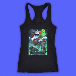 ghostbuster rick and morty women&8217s tank top racerback