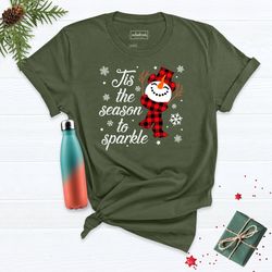 this is the season to sparkle shirts, santa claus christmas shirts, family matching tee, cute xmas shirt, christmas shir