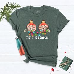 tis the season shirt, christmas t-shirt, christmas coffee shirt, women christmas shirt, retro christmas shirt, cute chri