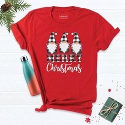 trendy christmas gnomes shirt, christmas gnomes tee, funny christmas shirt, xmas family shirt, christmas gnomes shirt, x