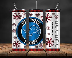 detroit lions christmas tumbler png, nfl merry christmas png, nfl, nfl football png 11