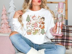 christmas things sweatshirt, retro christmas sweatshirt, holiday sweater, womens christmas shirt, christmas tree shirt,