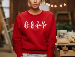 cozy season shirt, get cozy sweatshirt, cozy season merry christmas, christmas sweatshirt, winter sweatshirt, stay home,