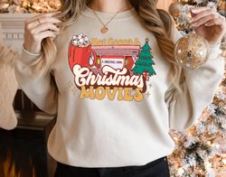 hot cocoa christmas t-shirt, hot cocoa & christmas movies t-shirt, christmas party shirts, holiday family shirt, merry c