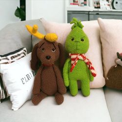 crochet grinch and max