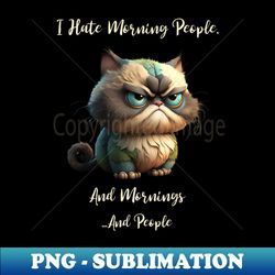 i hate morning people - exclusive sublimation digital file - unleash your creativity
