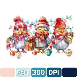 christmas chicken png, farm animal christmas png, funny chicken lover png, christmas chicken png, christmas lights png