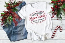 retro christmas shirt, kringle candy co shirt, christmas candy t-shirt, candy cane tee, christmas crewneck shirt, xmas t