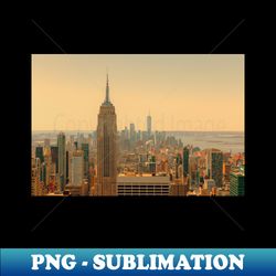 manhattan sunset - modern sublimation png file - instantly transform your sublimation projects