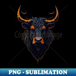 majestic bull art print - unique sublimation png download - stunning sublimation graphics