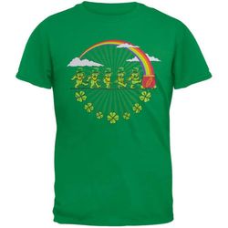 grateful dead &8211 leprechaun bears kelly green youth t-shirt