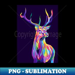 deer wpap pop art - decorative sublimation png file - stunning sublimation graphics