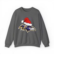 ravens santa crewneck sweatshirt