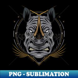 rhinoceros illustration - png sublimation digital download - stunning sublimation graphics