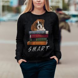 smart boxer sweater, unisex sweater, sweater for dog lover