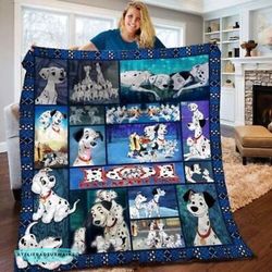 101 dalmatians cartoon movies fleece blanket soft and cozy,101 dalmatians blanket,101 dalmatians birthday,101 dalmatians