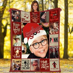 a christmas story movie blanket, christmas blanket, christmas movie blanket, christmas gifts, birthday gifts ,anniversar