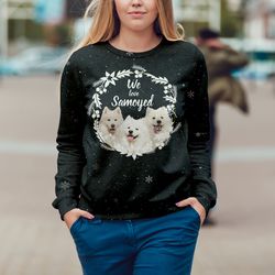 winter samoyed sweater, unisex sweater, sweater for dog lover