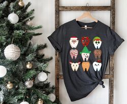 funny christmas teeth crewneck sweatshirt, cute christmas dentist shirt, dental hygiene sweater, dental squad gift, cute