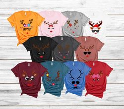 funny reindeer shirts, christmas group shirts, winter family shirts, cute deer shirt, kids holiday shirt, winter shirt t