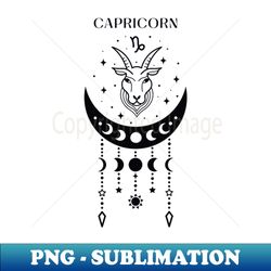 capricorn star sign zodiac horoscope zodiac earth sign symbol capricorn birthday january birthday - png transparent sublimation design - perfect for creative projects