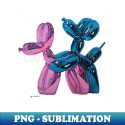 how theyre made  animal love  doggy style cute balloon animal art by tyler tilley - instant sublimation digital download - perfect for creative projects