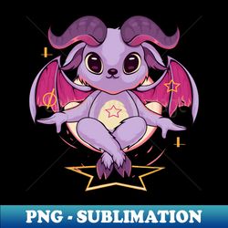 Kawaii Baphomet - Exclusive PNG Sublimation Download - Instantly Transform Your Sublimation Projects