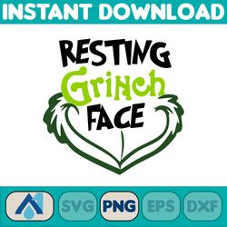 grinch png cliparts bundle, grinch png cartoon cliparts for sublimation, grinch movie themed (14)