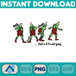 grinch png cliparts bundle, grinch png cartoon cliparts for sublimation, grinch movie themed (19)