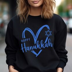 happy hanukkah shirt, hanukkah christmas tee, hanukkah sweatshirt, jewish t-shirt, christmas holiday sweatshirt, love ha