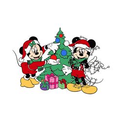 mickey minnie christmas tree svg, disney christmas svg, disney mickey svg, winter svg, holidays svg, digital download